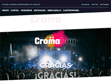 Tablet Screenshot of festivalcroma.com